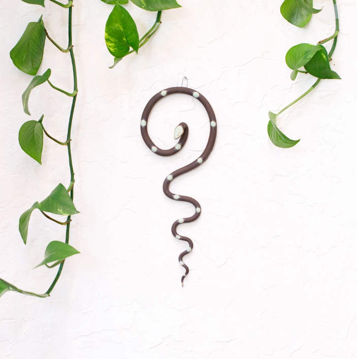 Medium Ceramic Wall Snake