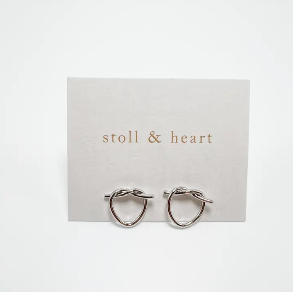 Heart Knot Studs