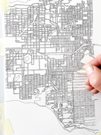 Seattle, WA Rainbow Watercolor Art Print