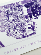 UW Campus Watercolor Art Print