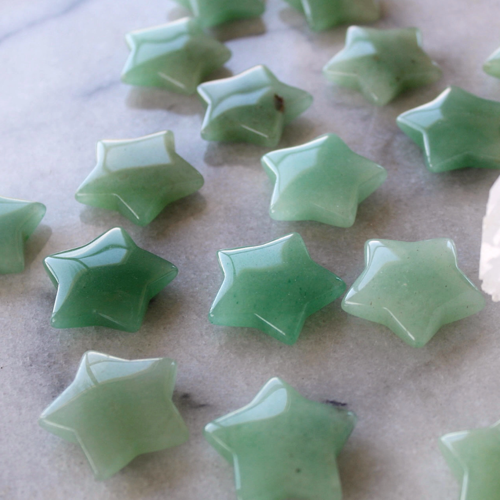 Green Aventurine Crystal Star