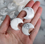 Howlite Crystal Moon