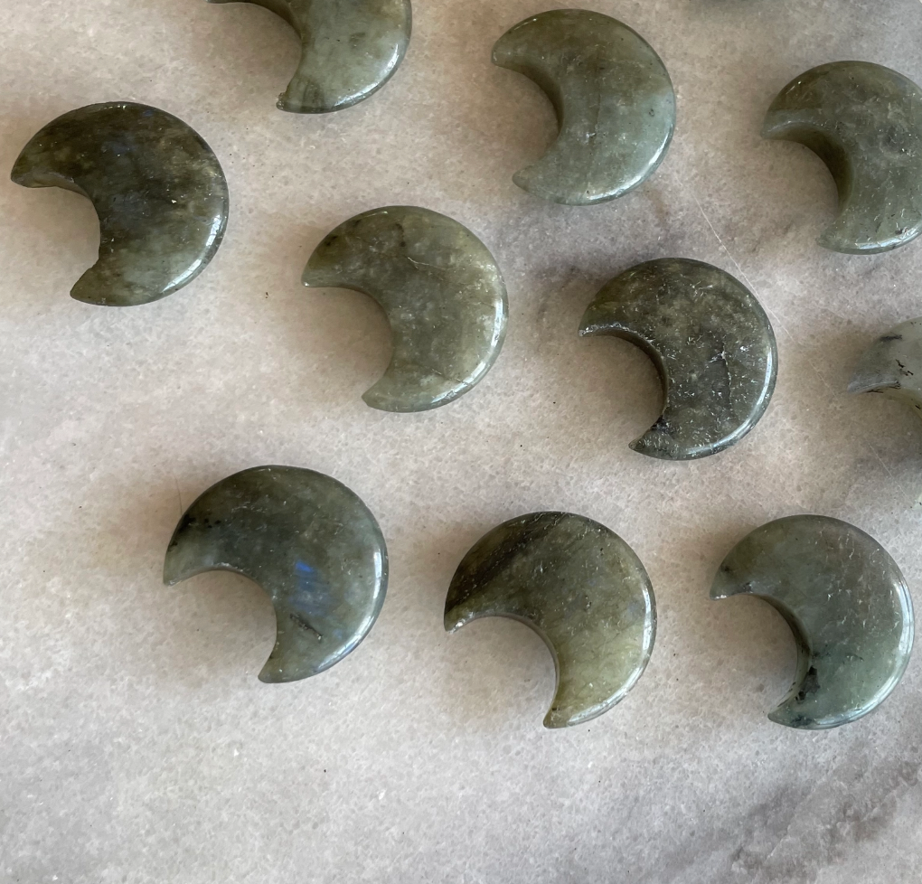 Labradorite Crystal Moon