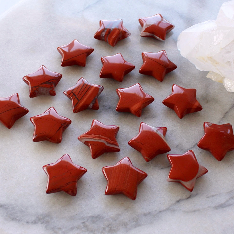 Red Jasper Crystal Star