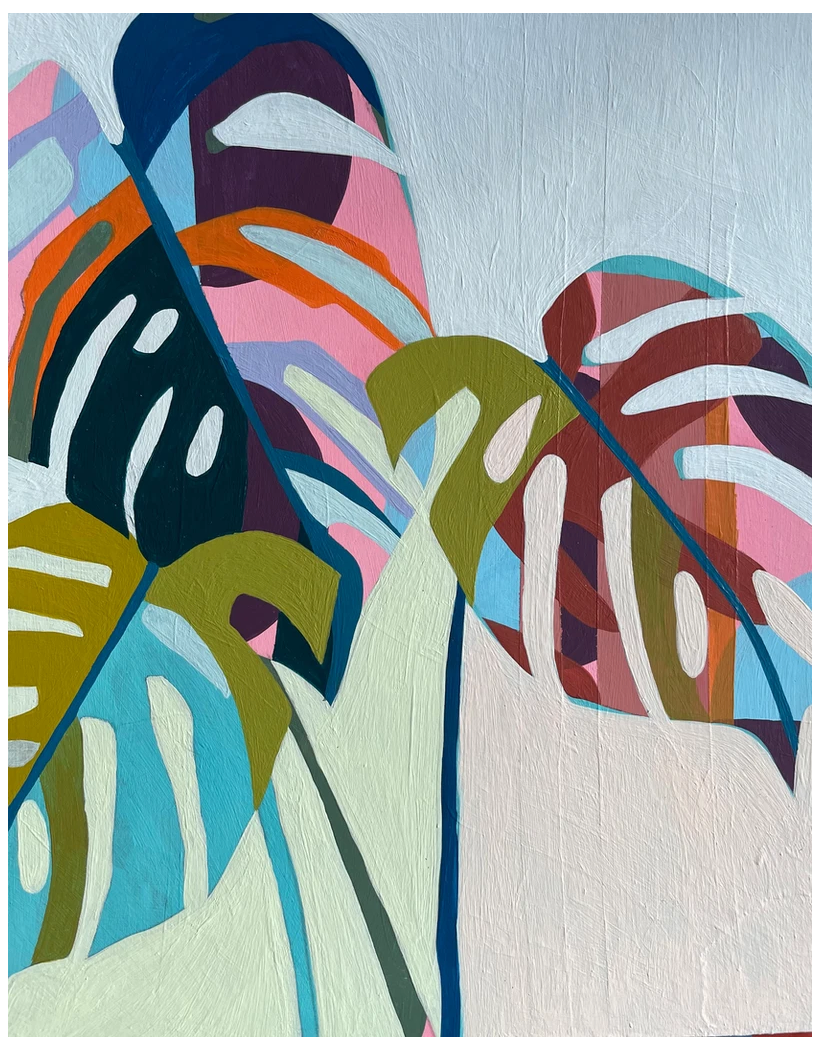 Monstera Trio Art Print