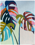 Monstera Trio Art Print