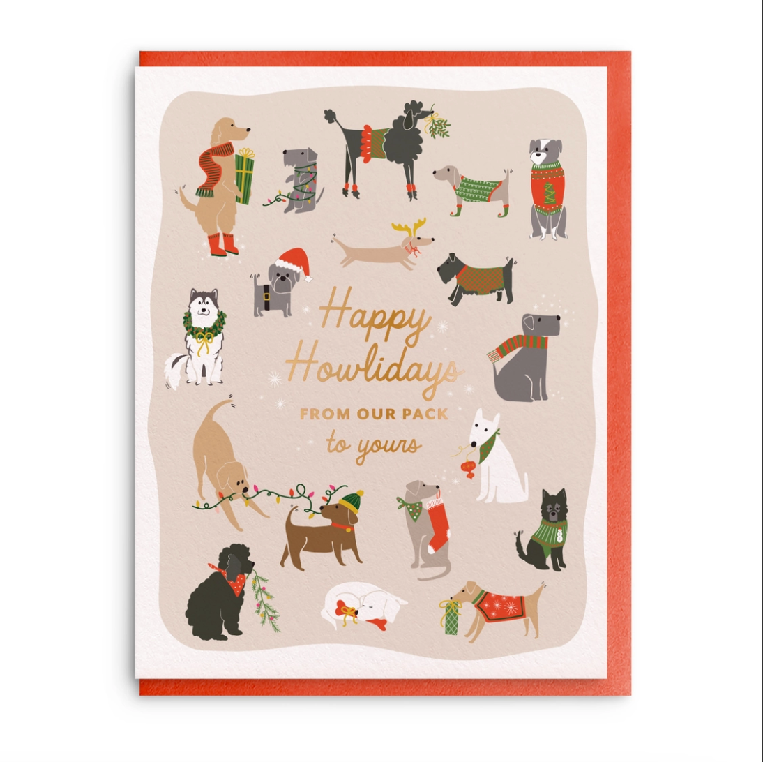 Happy Howlidays Greeting Card