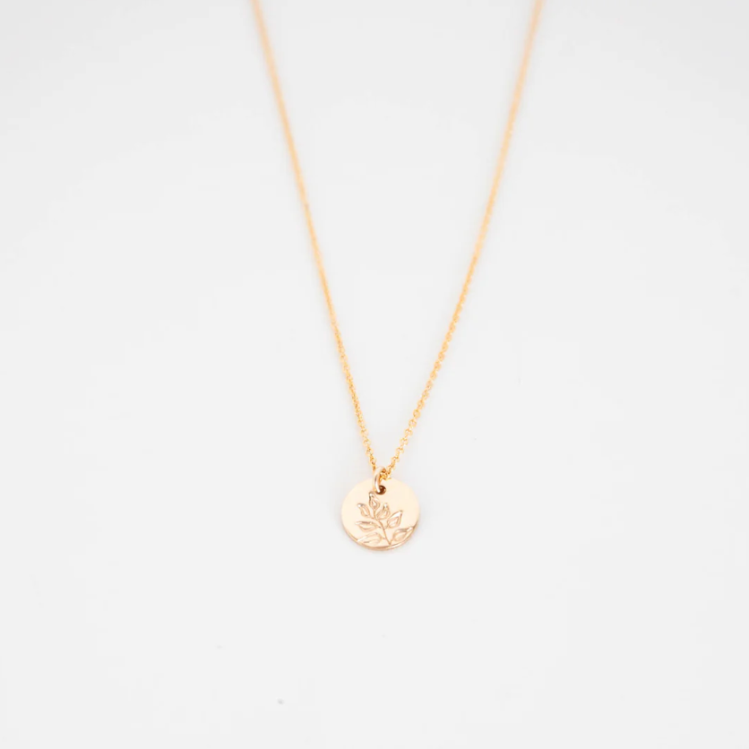 Fern Disc Necklace