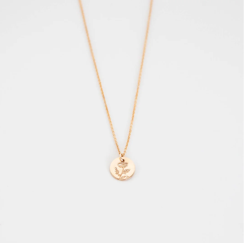 Daisy Disc Necklace