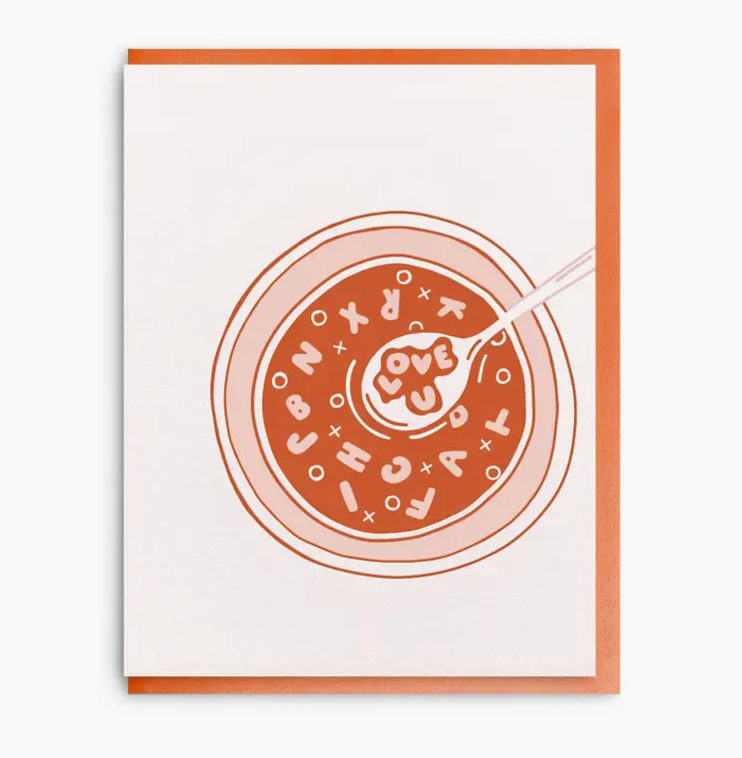 Love U Soup Greeting Card