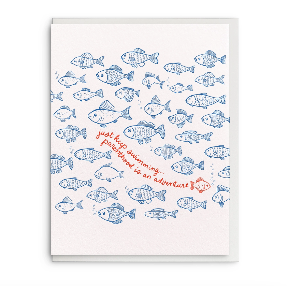 Just Keep Swimming Parenthood Greeting Card