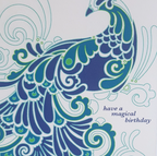 Have a Magical Birthday Peacock Greeting Card