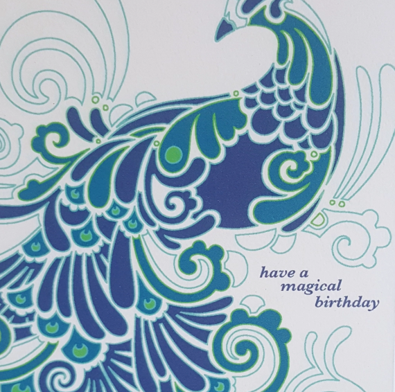 Have a Magical Birthday Peacock Greeting Card