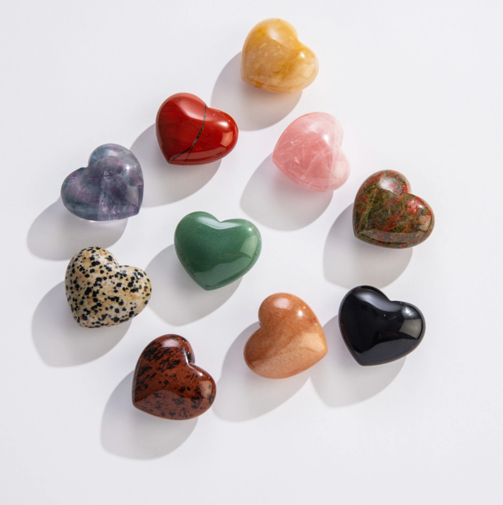 Crystal Puff Hearts, Medium
