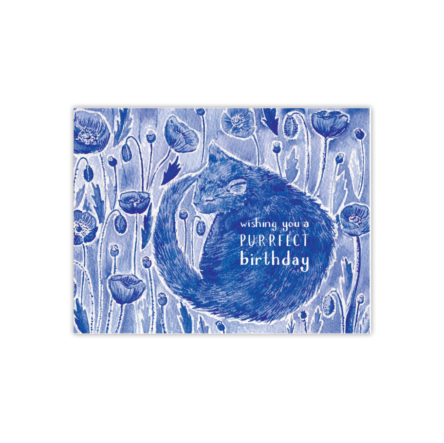 Cat Purrfect Birthday Greeting Card