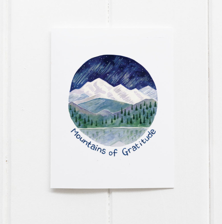 Mountains of Gratitude Greeting Card