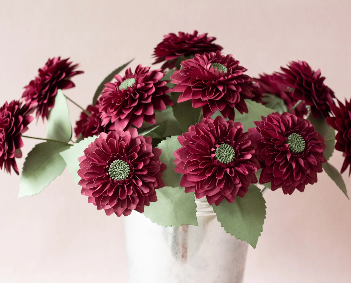Dahlias Paper Flower