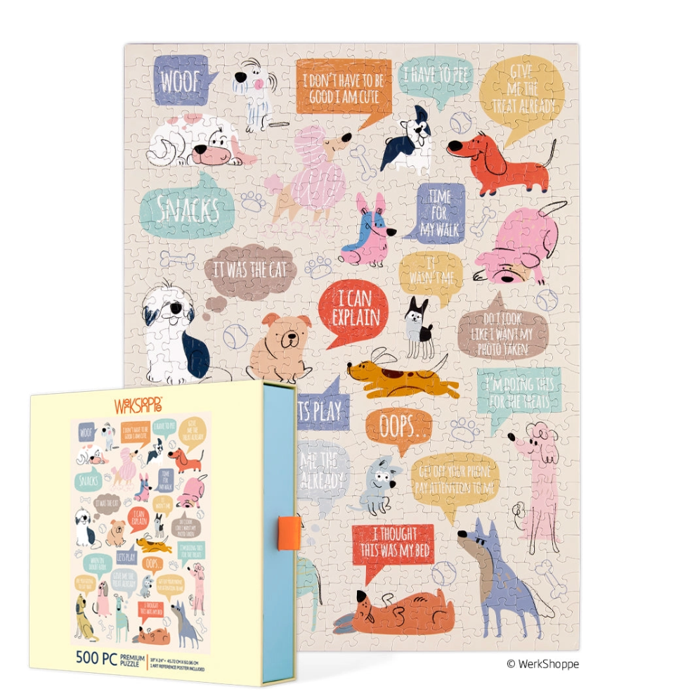 If Dogs Could Talk 500 Piece Puzzle