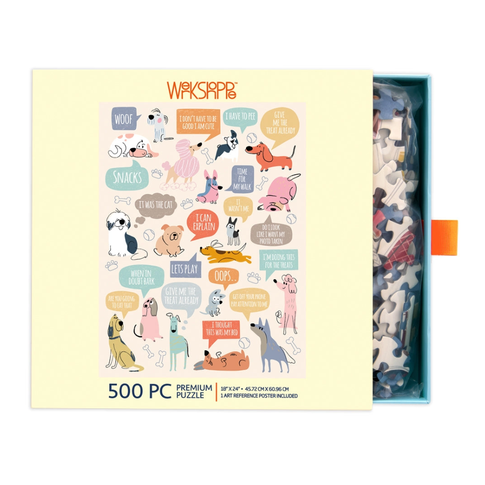 If Dogs Could Talk 500 Piece Puzzle