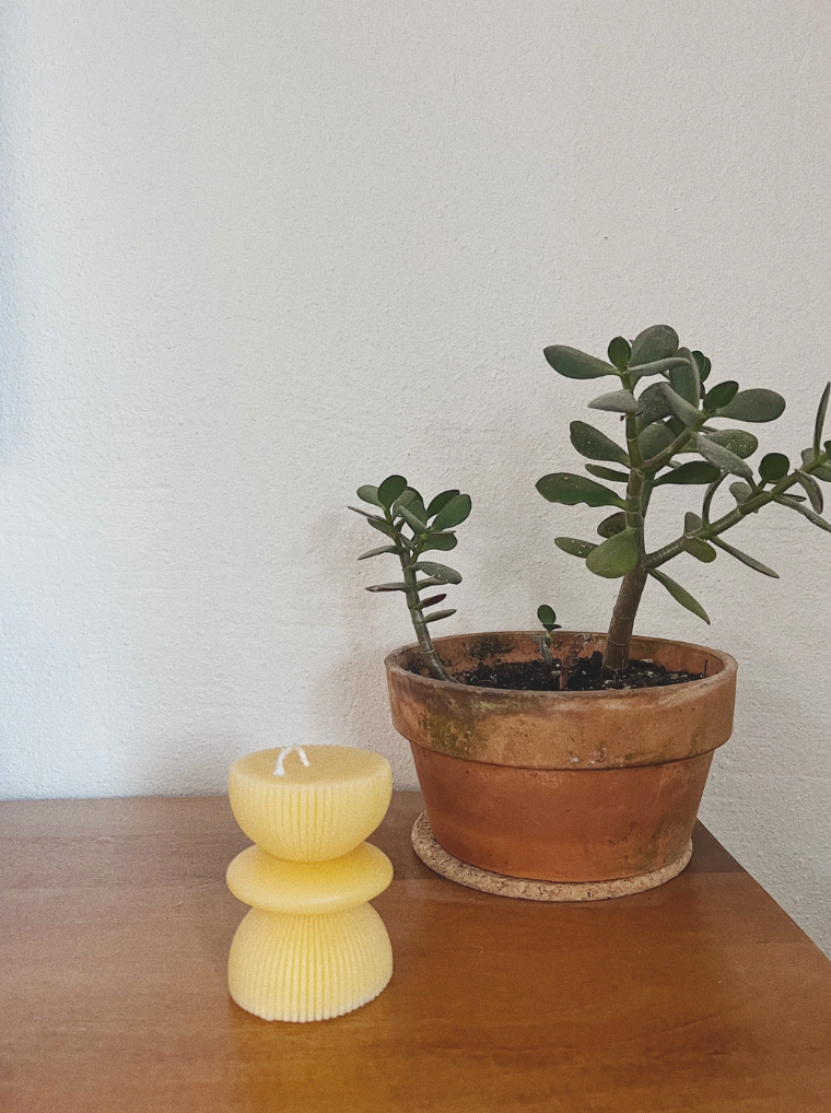 Fluted Pillar Candle, No. 1