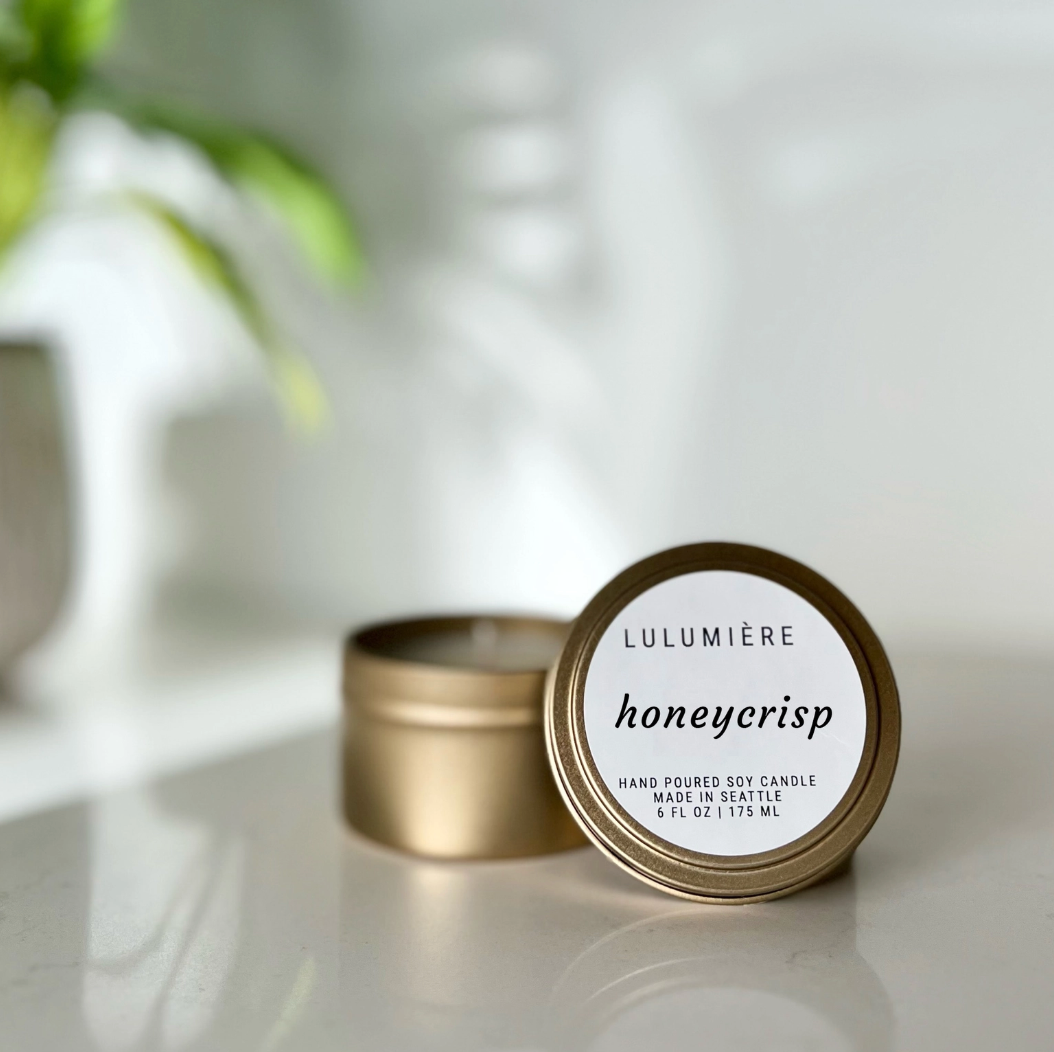 Honeycrisp Gold Tin Candle