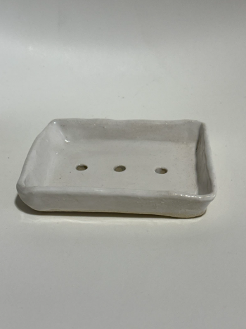 White Rectangle Soap Dish