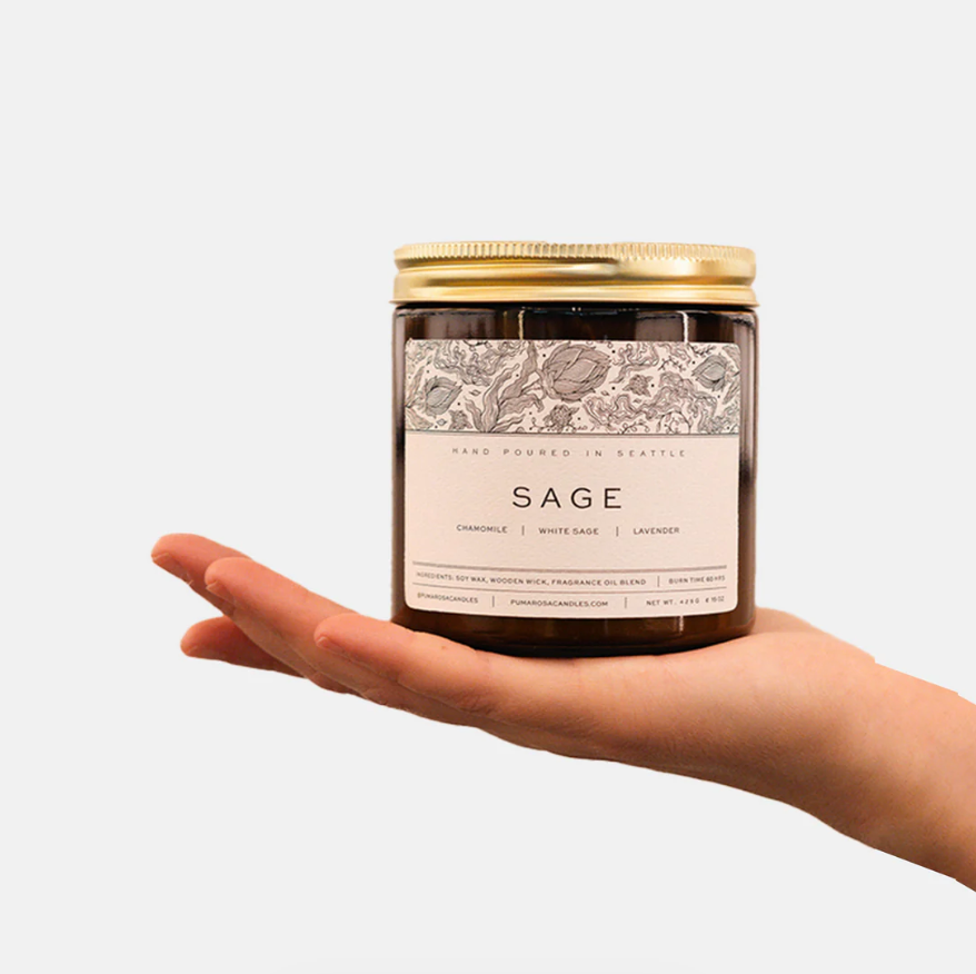 Sage Hand Poured Candle