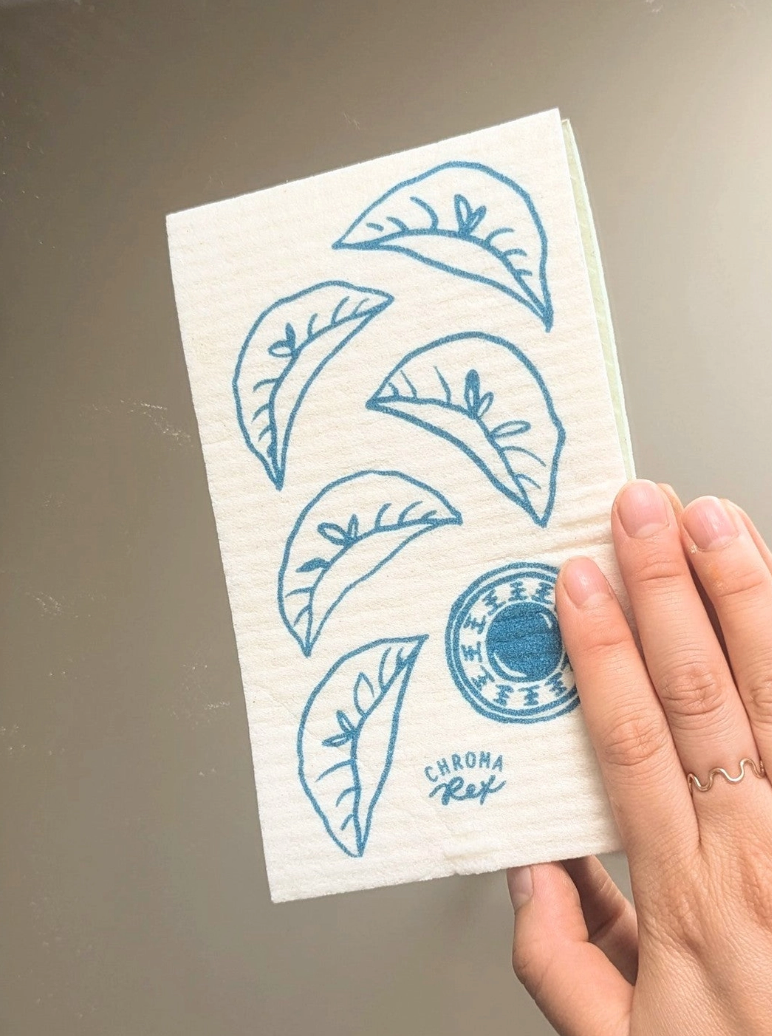 "Dumplings" Sponge Cloths Set of 3