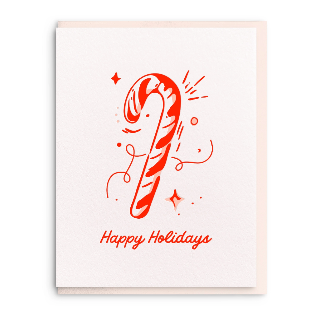 Candy Cane Holidays Greeting Card
