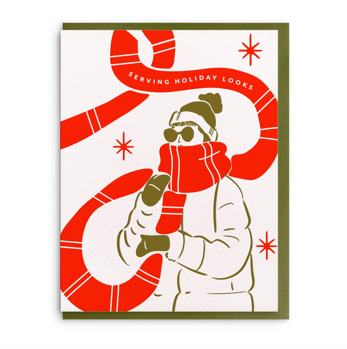 Serving Holiday Looks Greeting Card