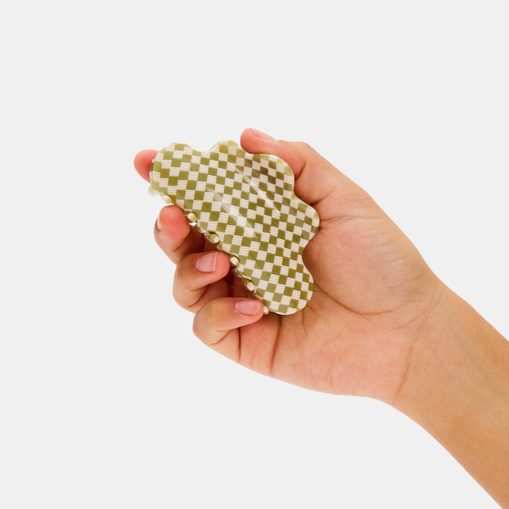 Baby Nimbus Claw in Olive Check