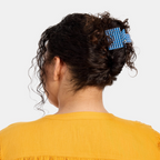 Midi Box Claw in Blue Lattice