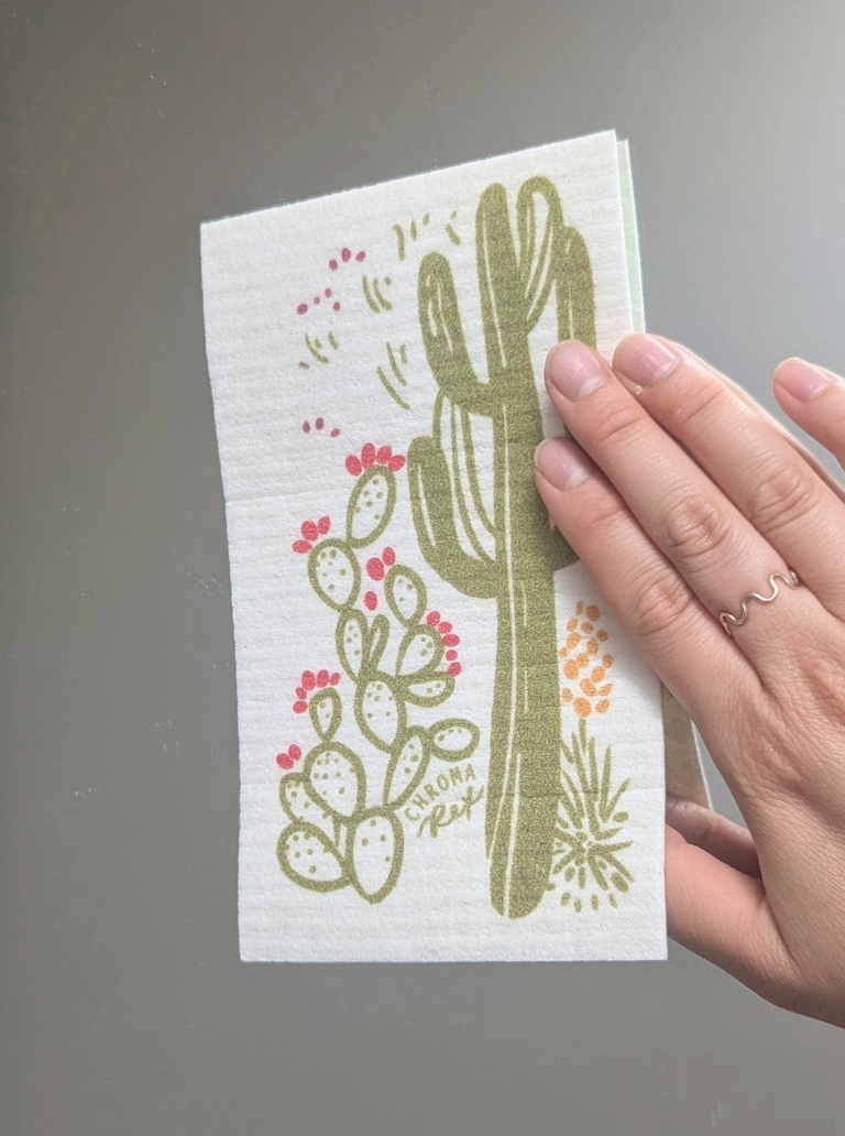"Cacti" Sponge Cloths Set of 3