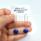 Lapis Lazuli Kidney Earrings
