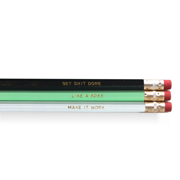 Work Pencils, Set of 6
