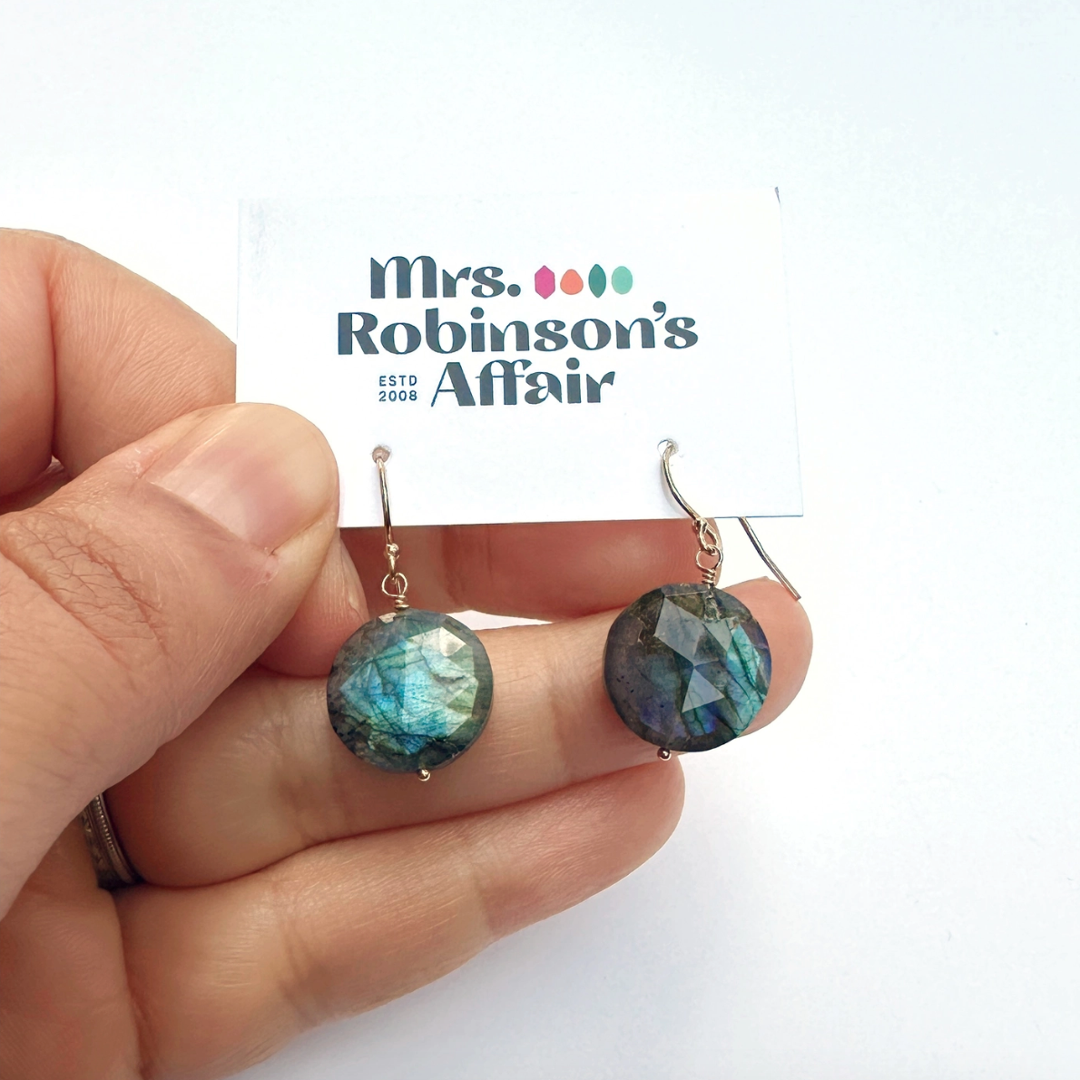 Labradorite Simple Earrings