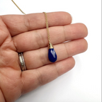 Blue Lapis Lazuli Simple Necklace