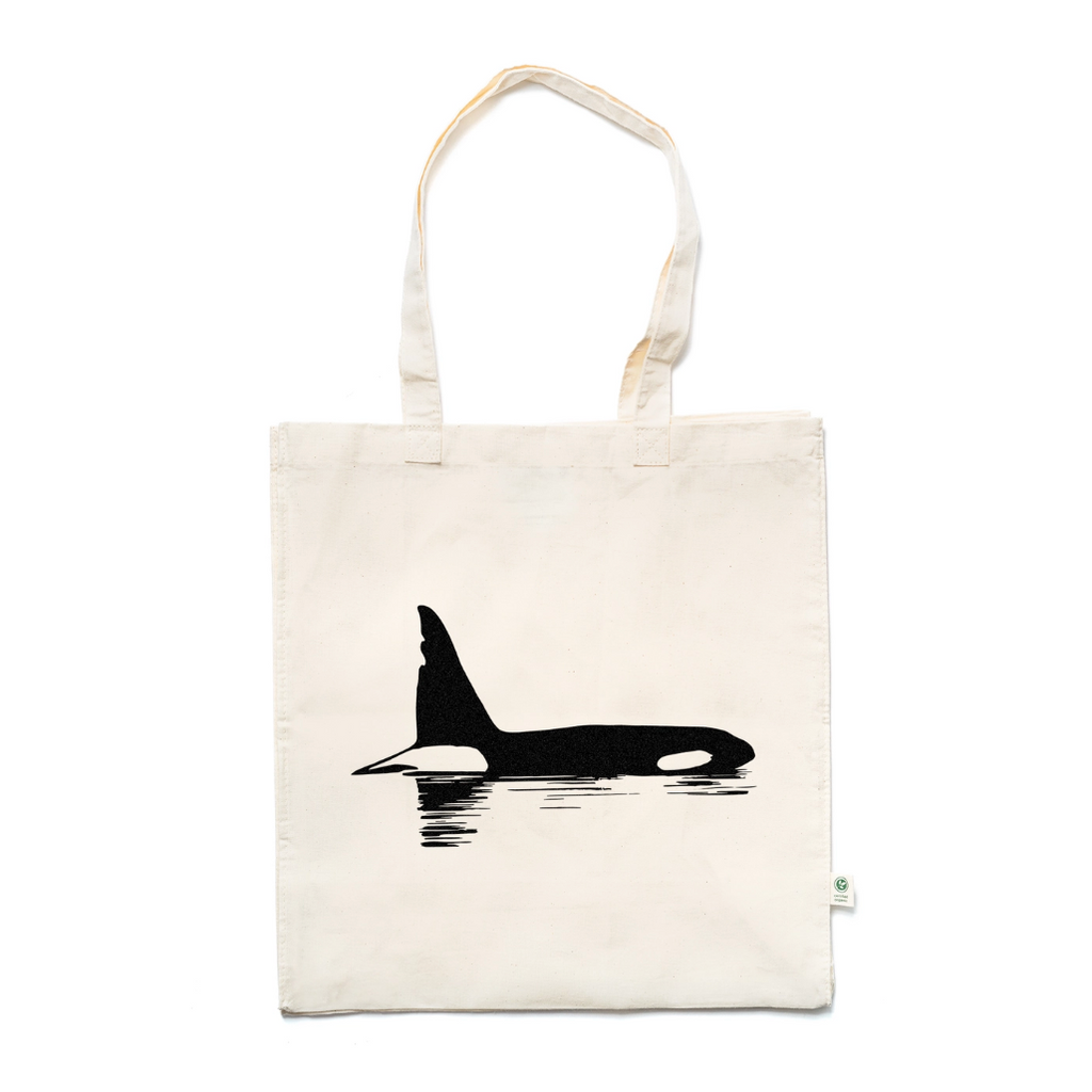 Chainsaw the Orca Printed Cotton Tote Bag