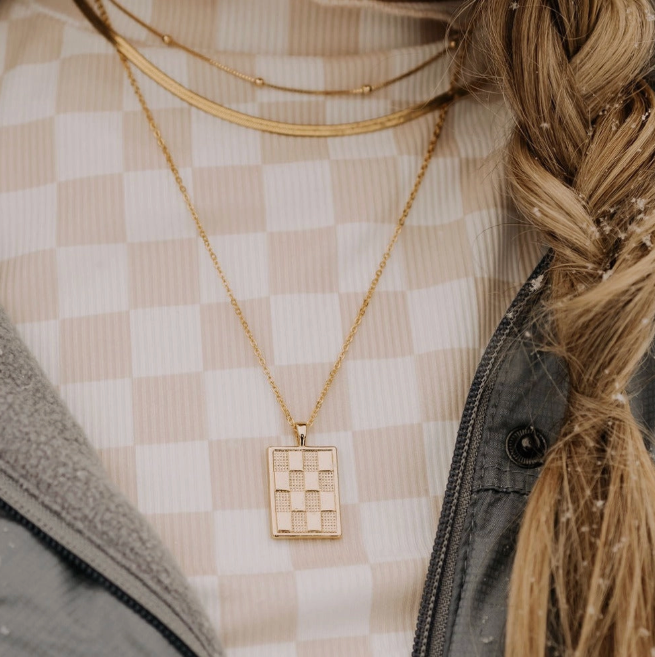 Checkered Necklace