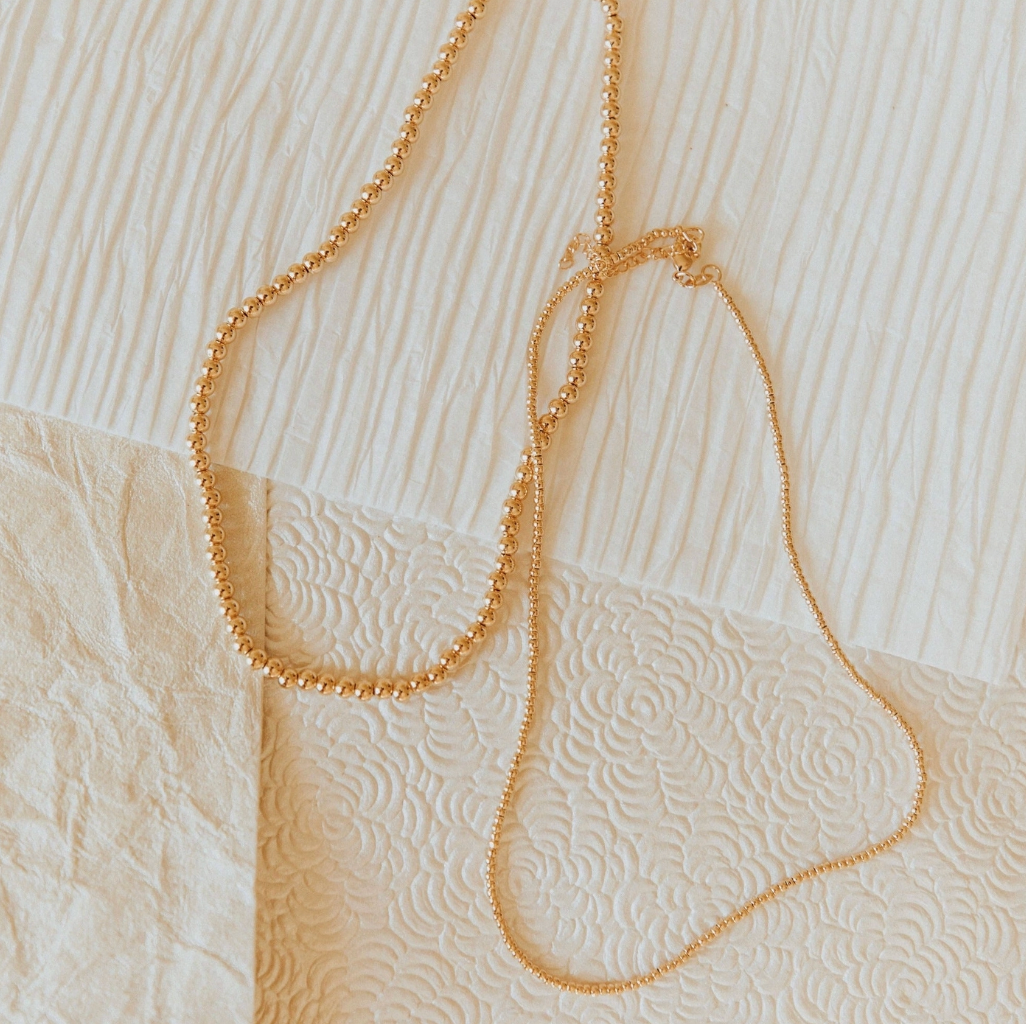 Staci Gold Filled Beaded Necklace