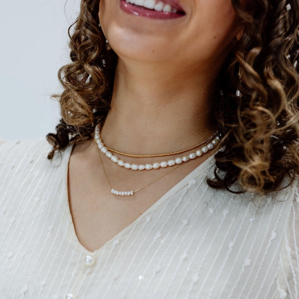 Staci Gold Filled Beaded Necklace