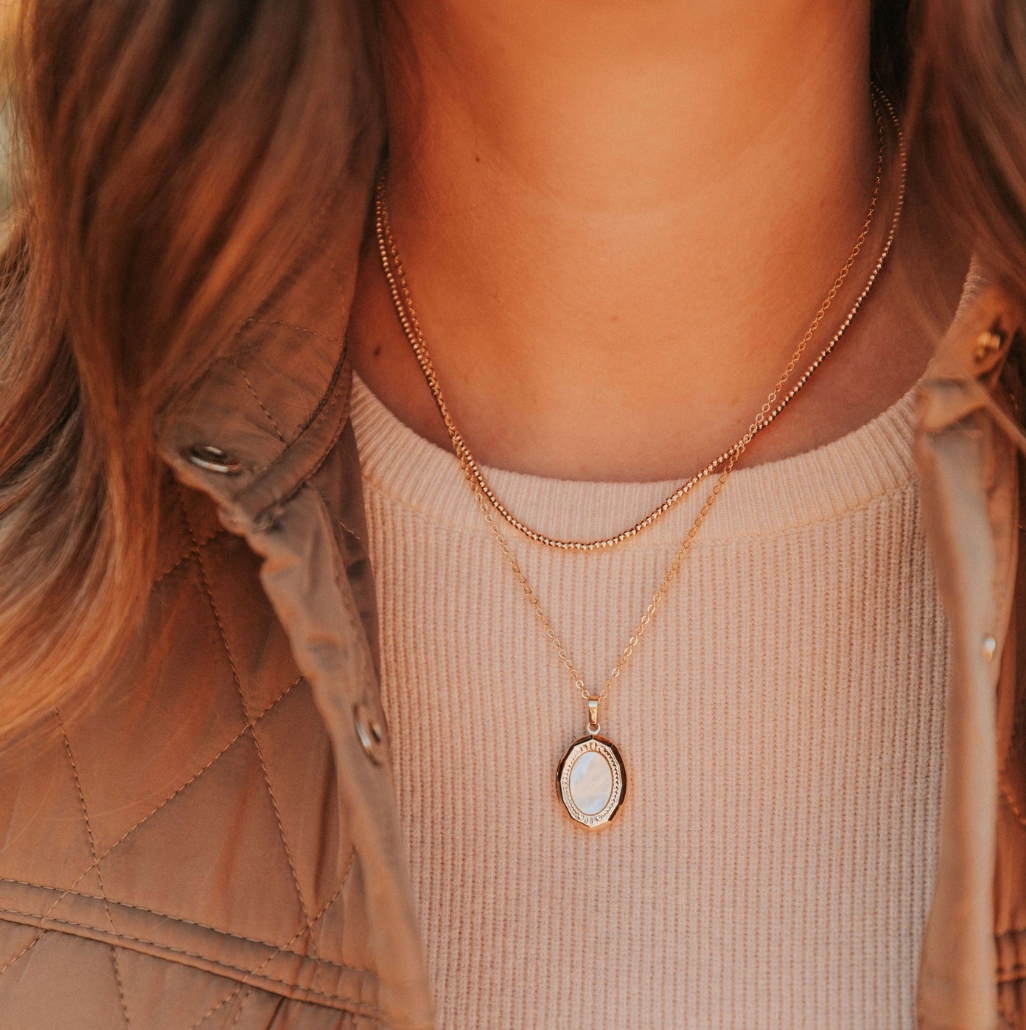 Staci Gold Filled Beaded Necklace