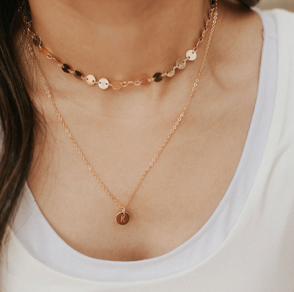 Chloe Gold Filled Coin Necklace