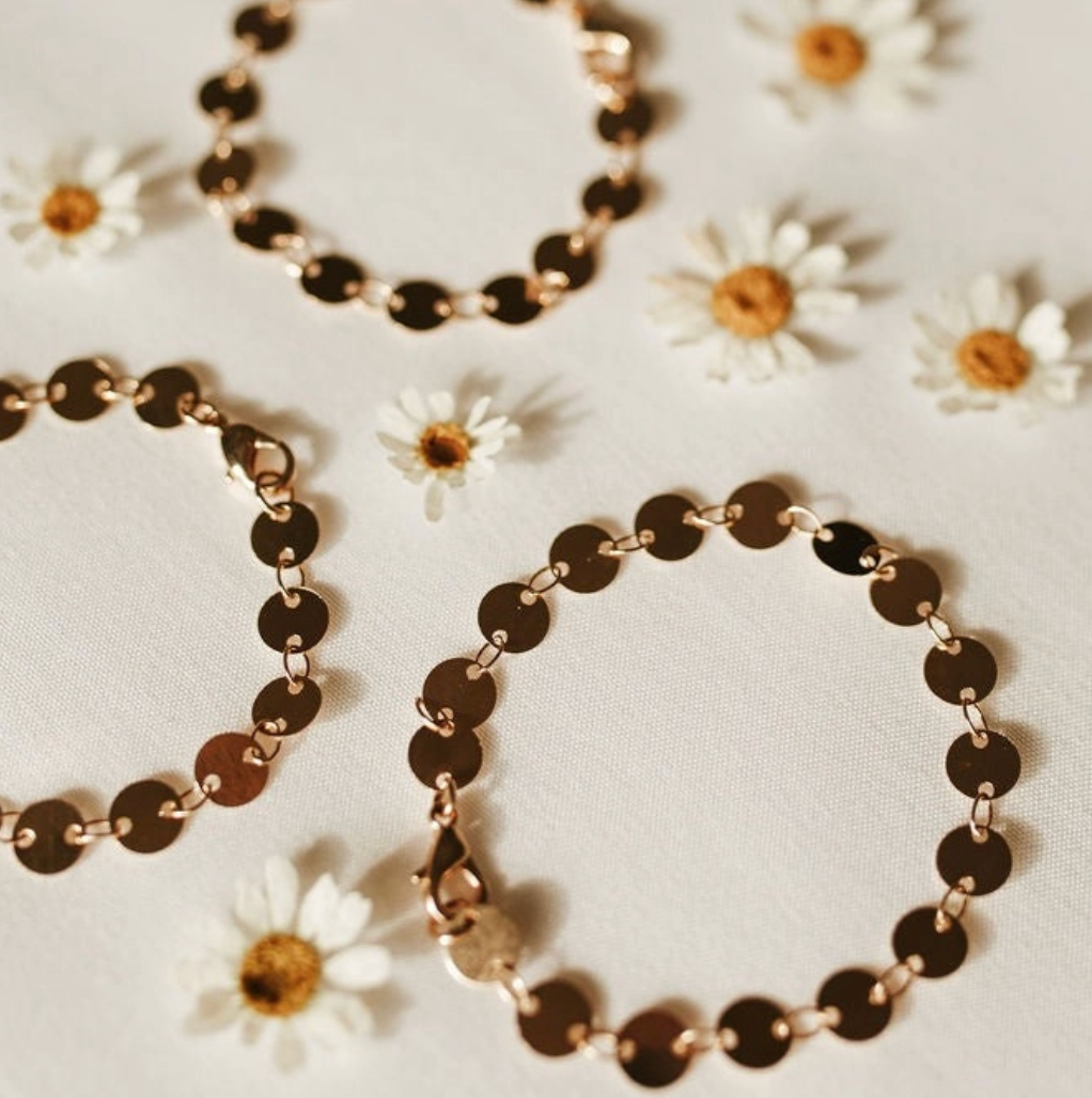 Chloe Gold Filled Coin Bracelet