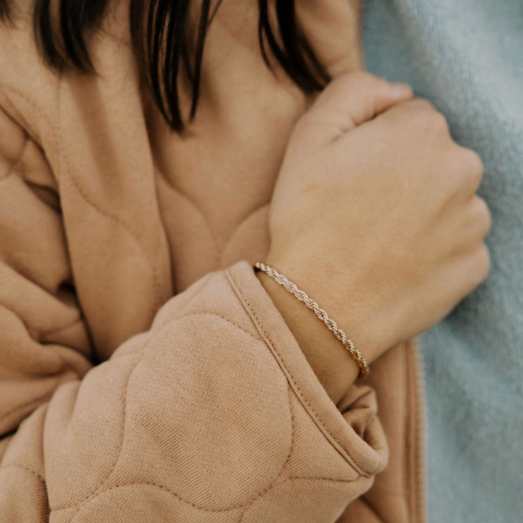 Naomi Gold Filled Rope Bracelet