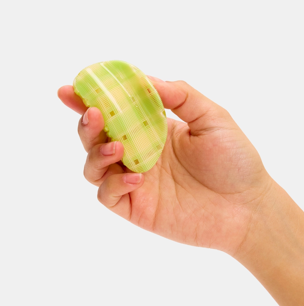 Juno Claw in Lime + Cream Plaid