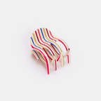 Ursa Claw in Vanilla Stripe