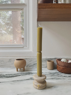 Fluted Chunky Taper Candle