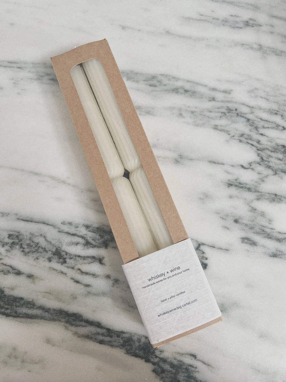 Fluted Chunky Taper Candle