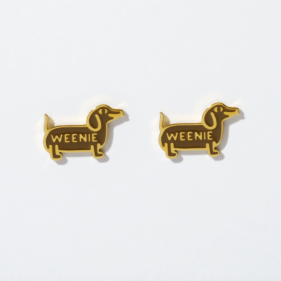 Wiener Dog Stud Earrings